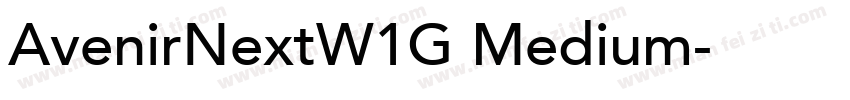 AvenirNextW1G Medium字体转换